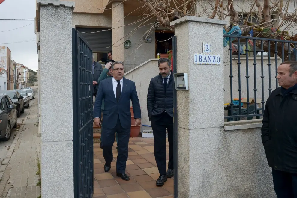 Visita del ministro de Interior, Juan Ignacio Zoido, a la familia de José Luis Iranzo en Andorra el 15 de diciembre de 2017.