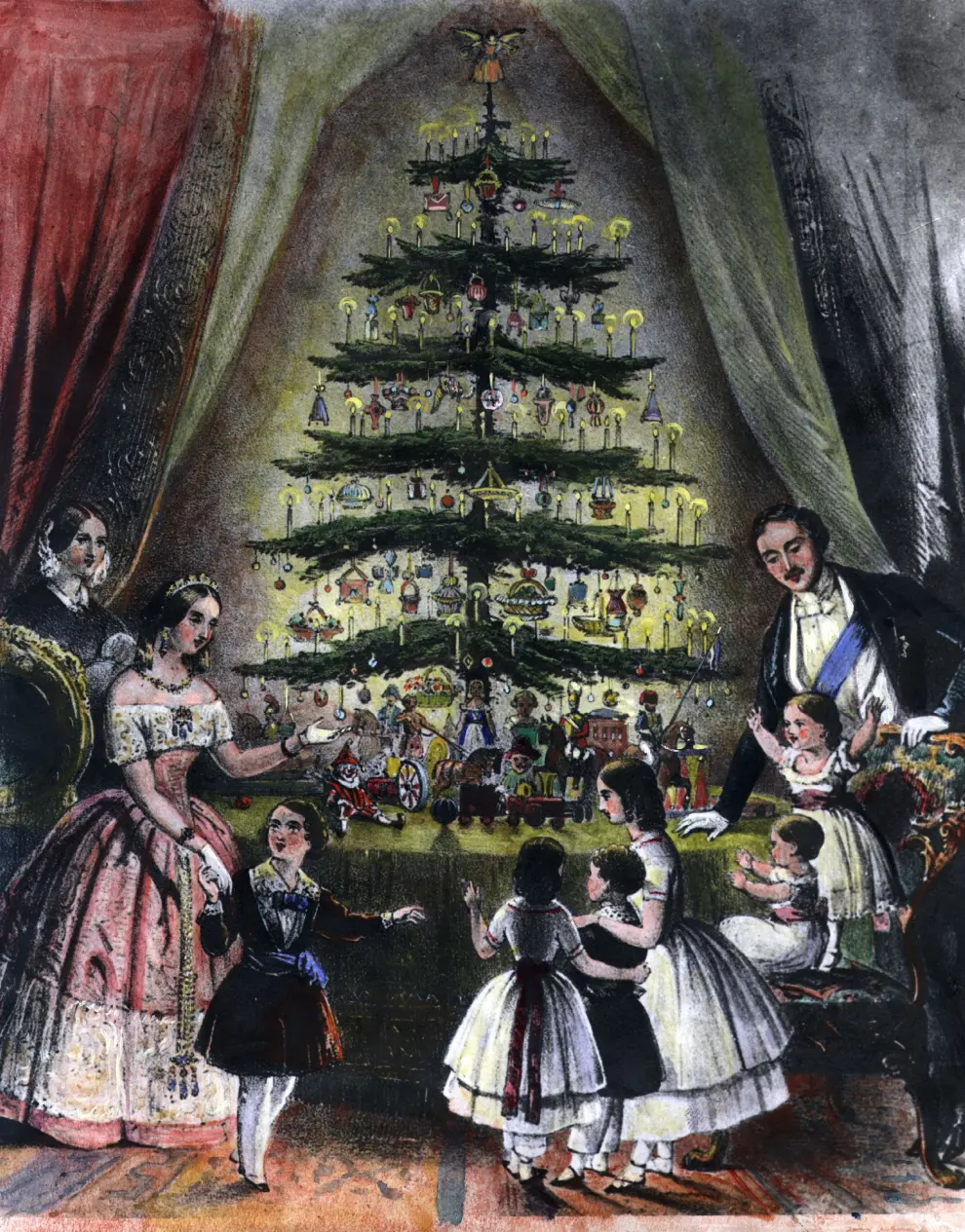 La reina Victoria de Inglaterra puso de moda decorar el árbol, tradición que ya tenía lugar en Alemania y que se remonta a leyendas escandinavas.