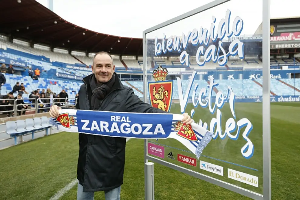 Presentación de Víctor Fernández como nuevo entrenador del Real Zaragoza