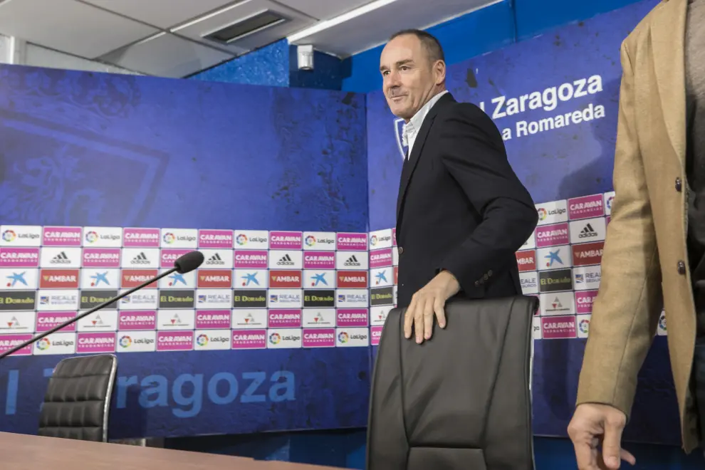 Presentación de Víctor Fernández como nuevo entrenador del Real Zaragoza