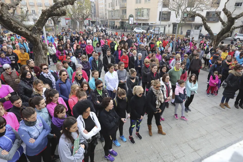 Marcha en Huesca en homenaje a Laura Luelmo