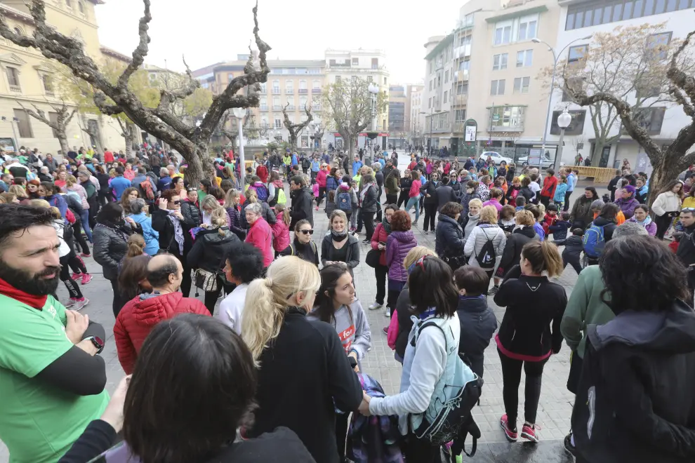 Marcha en Huesca en homenaje a Laura Luelmo