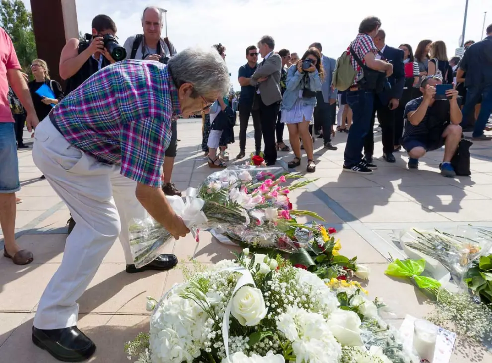 18 de agosto. Cambrils recuerda a las víctimas del atentado de 2017, donde fue asesinada la zaragozana María Suárez.