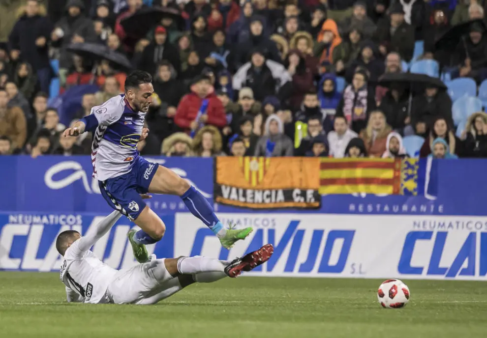 30 de octubre. Copa del Rey de fútbol. El CD Ebro pierde 1-2 en La Romareda ante el Valencia en el partido de ida de dieciseisavos de final