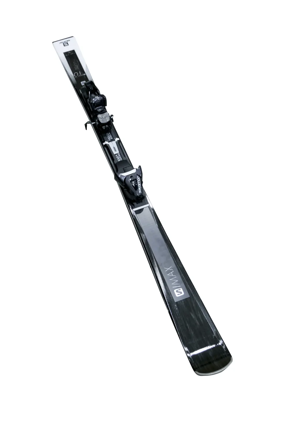 Modelo XMax Salomón para mujer, de un nivel de esquí medio-alto, facil de manejar. Fijación también de Salomón (599,99 euros, en Intersport Sueiro).