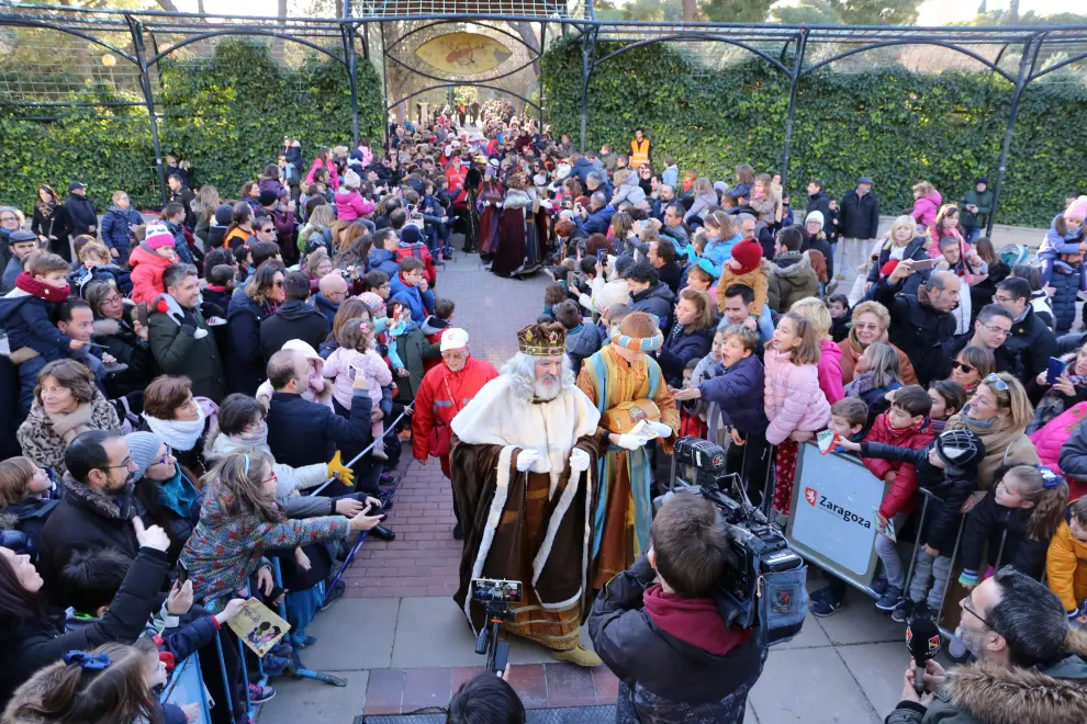 Los Reyes Magos, en el Quiosco de la Música de Zaragoza