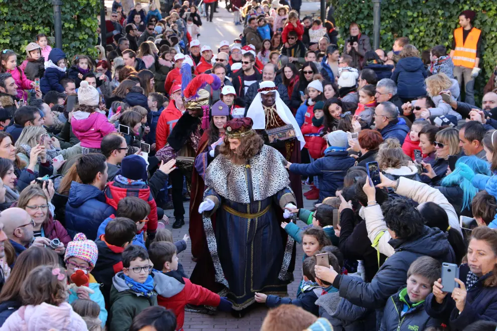 Los Reyes Magos, en el Quiosco de la Música de Zaragoza
