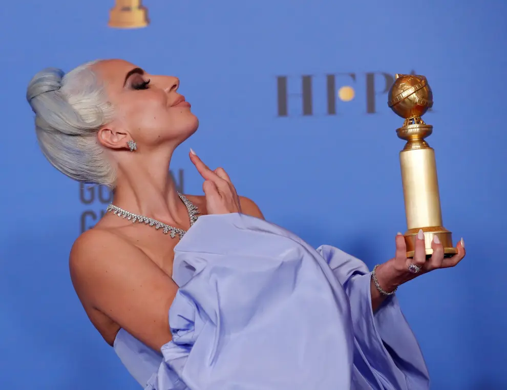 Lady Gaga, en la gala de entrega de la 76 edición de los Globos de Oro