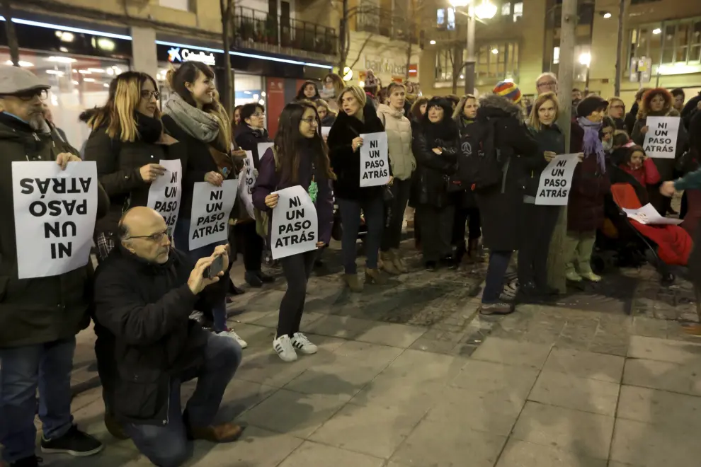 'Ni un paso atrás', respuesta feminista en Huesca