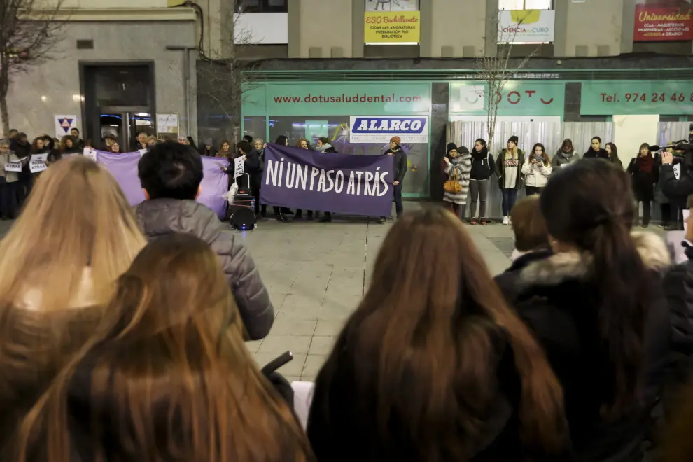 'Ni un paso atrás', respuesta feminista en  Huesca