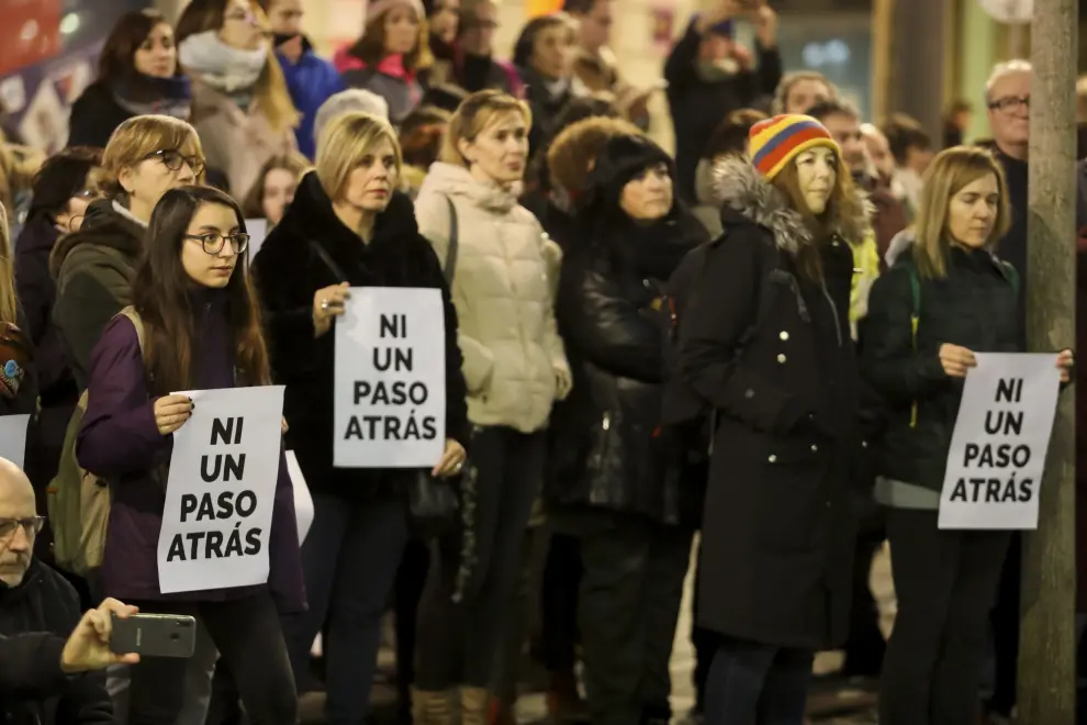 'Ni un paso atrás', respuesta feminista en Huesca