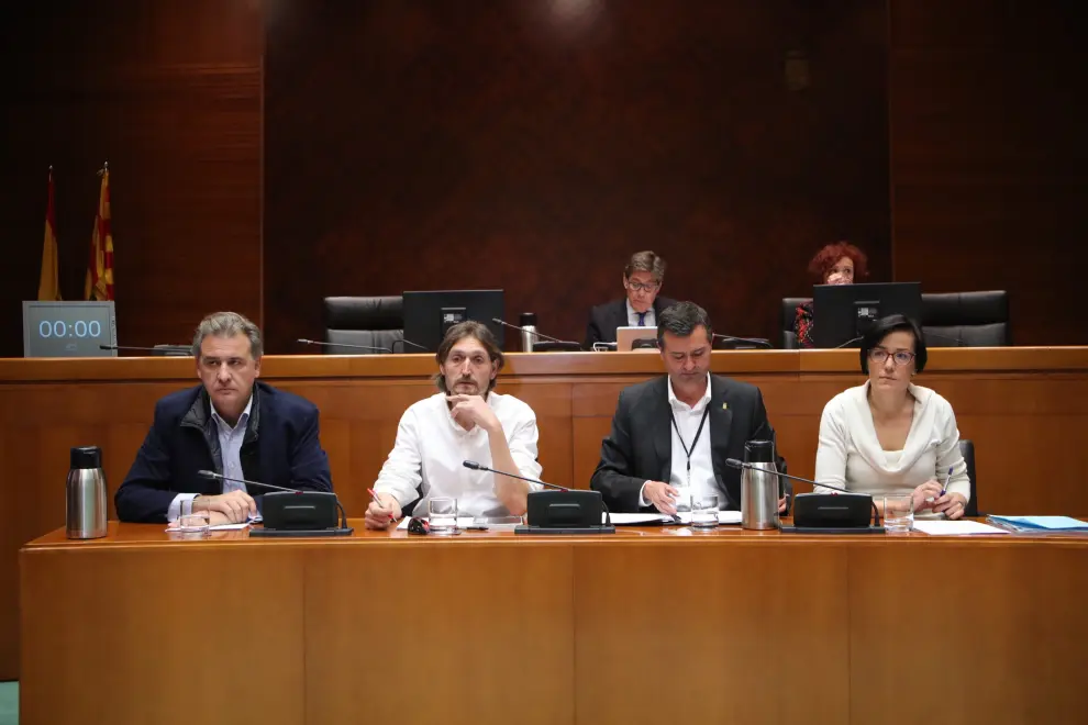 Los alcaldes de Andorra, Ariño, Escucha y Utrillas, en las Cortes