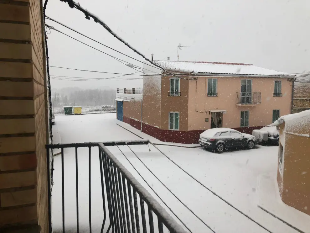 Temporal de nieve en Aragón