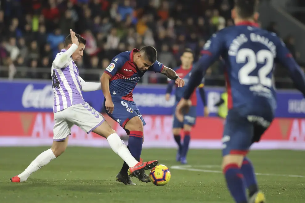 Partido de la SD Huesca contra el Real Valladolid