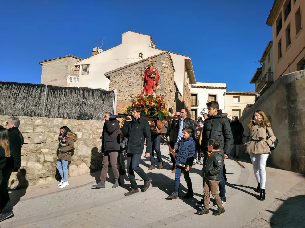 Las fiestas de invierno de Fonz llegan a su ecuador con los actos en honor a San Blas