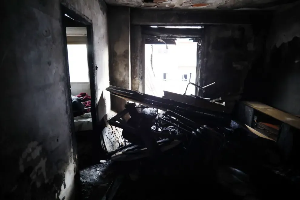 Un piso en Delicias, calcinado tras un incendio
