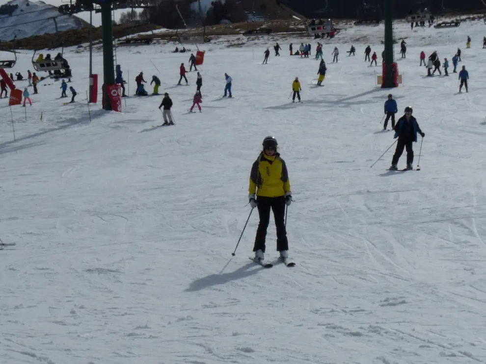 Fin de semana concurrido en las estaciones de esquí