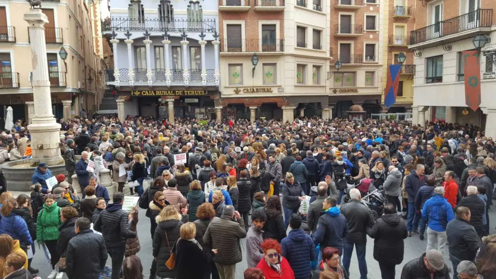 Manifestación en Teruel para pedir una sanidad digna