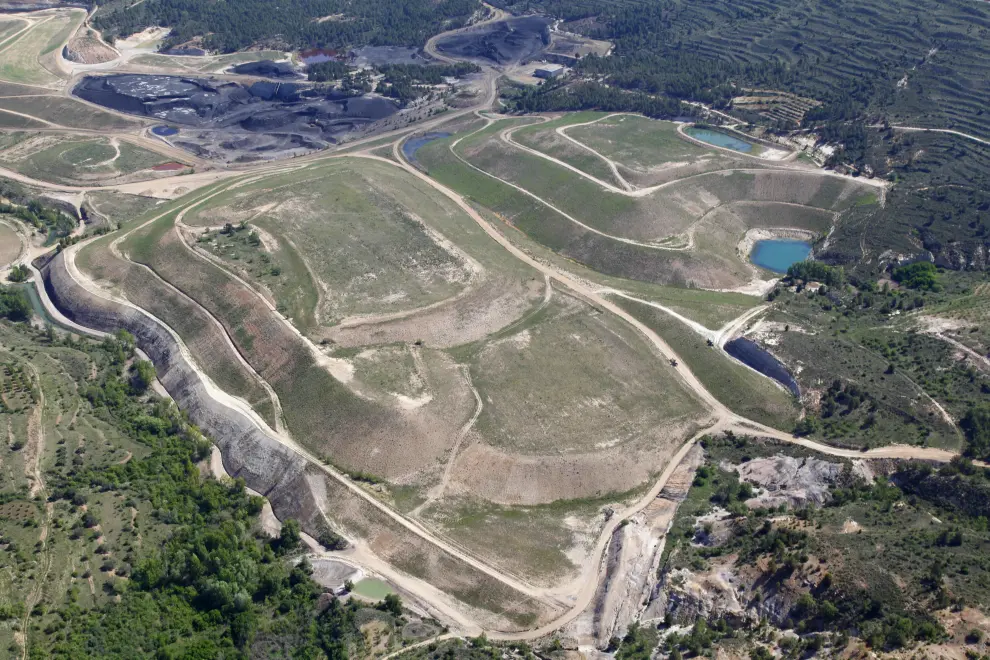 Restauración de la mina Mi Viña, en Estercuel