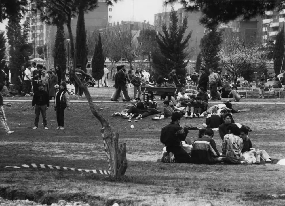 La Cincomarzada en Zaragoza en los años ochenta