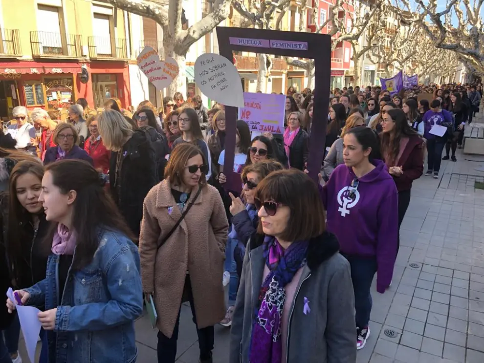 Manifestación del Día de la Mujer en Barbastro