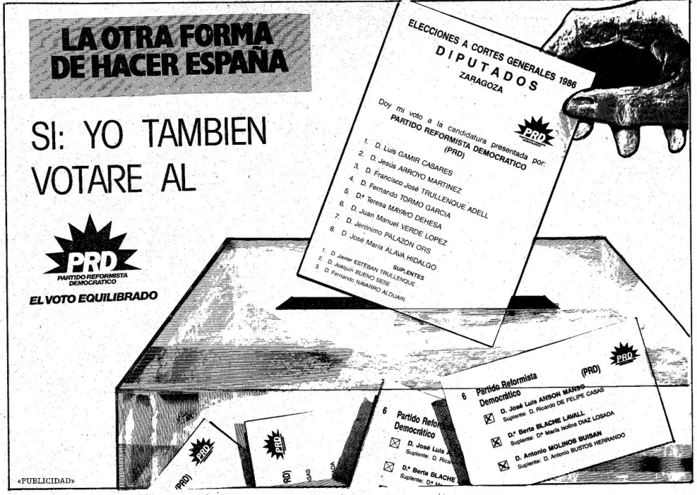 Propaganda electoral en las elecciones generales de 1986