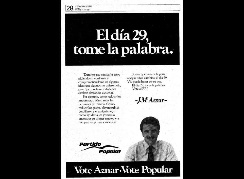 Propaganda electoral en las elecciones generales de 1989