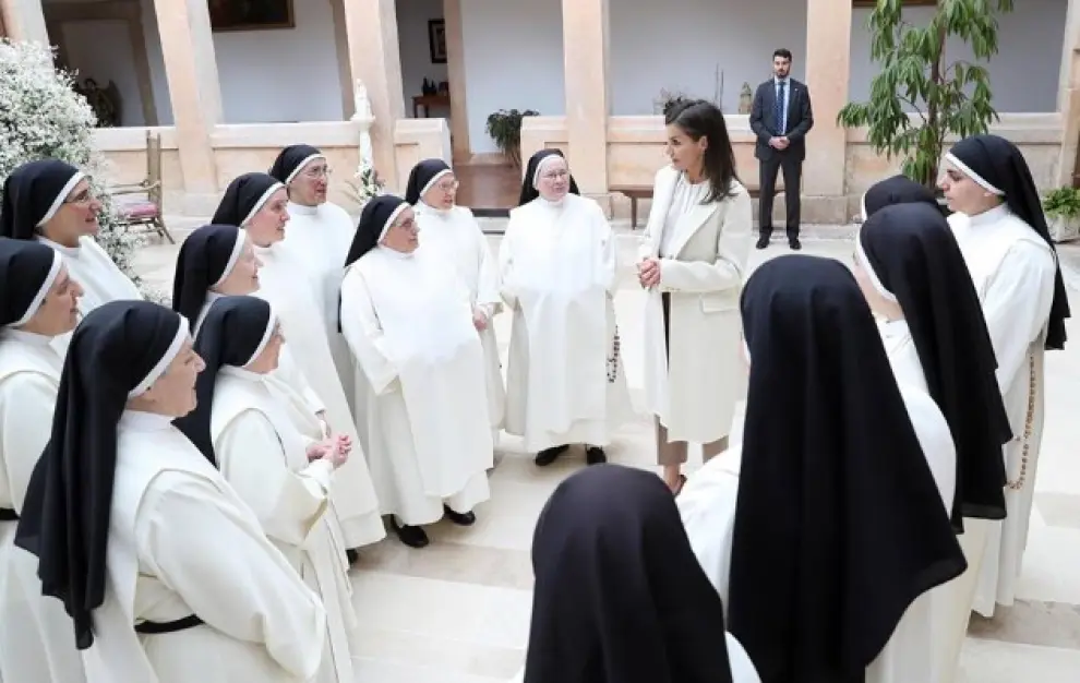 Encuentro de la reina Letizia con las monjas dominicas de Lerma.