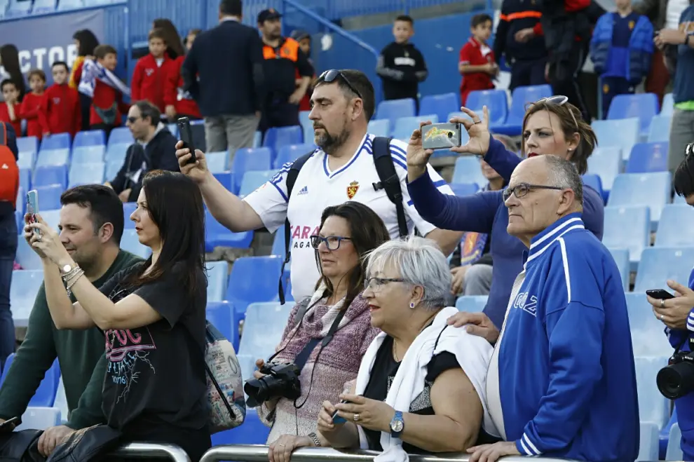 Búscate en La Romareda durante el partido Real Zaragoza – Alcorcón