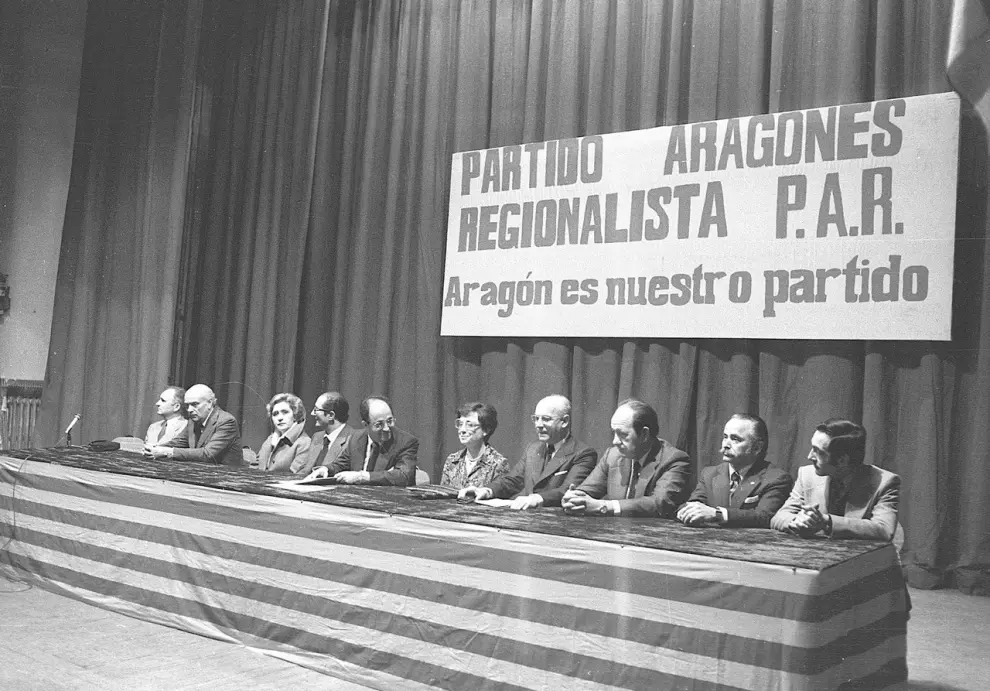 Mitin en Zaragoza durante la campaña electoral de 1979
