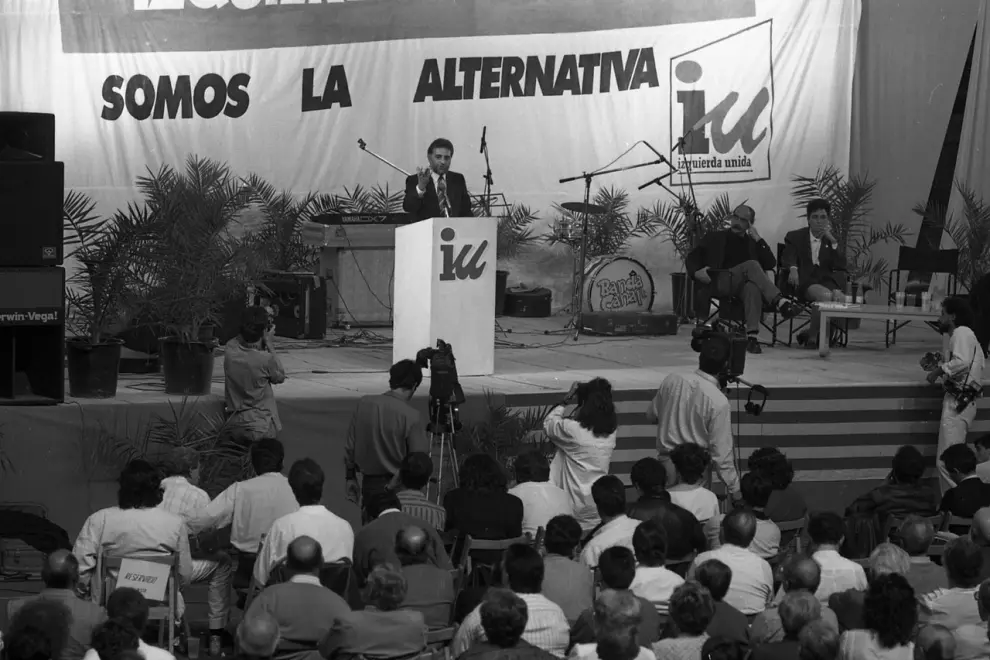 Mitines celebrados en Aragón desde 1977 durante las elecciones generales