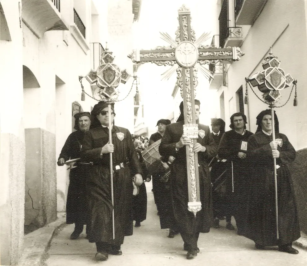 Imágenes antiguas de la Semana Santa de Híjar.