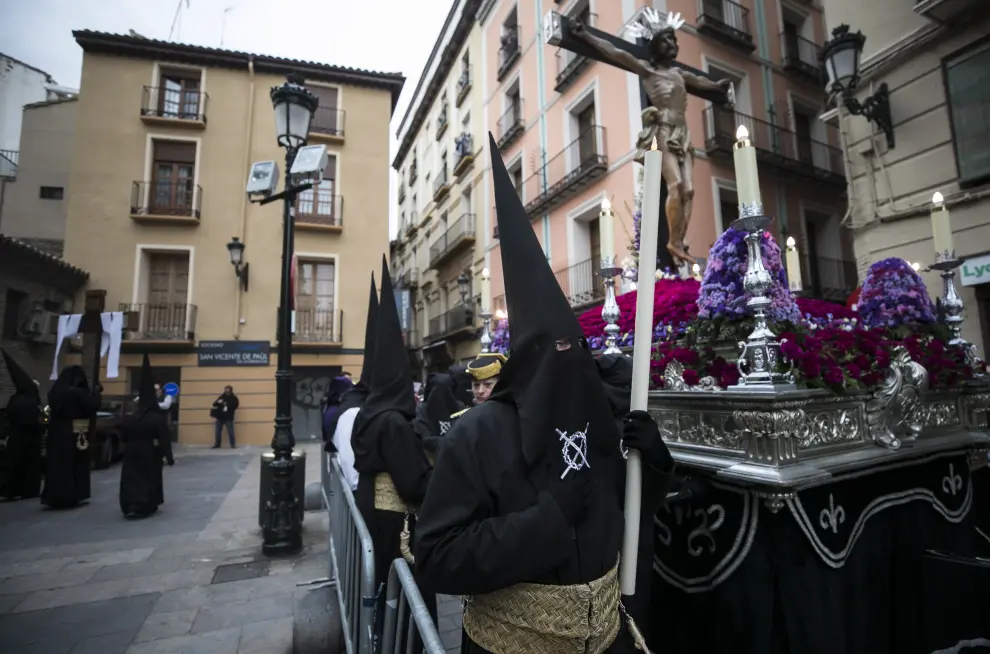 Jueves Santo 2019. Procesión del Silencio en Zaragoza.