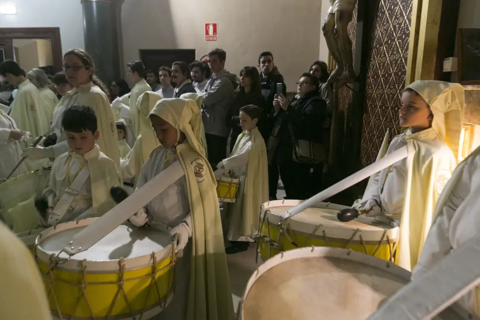 Procesión de la Eucaristía este Jueves Santo en Zaragoza.