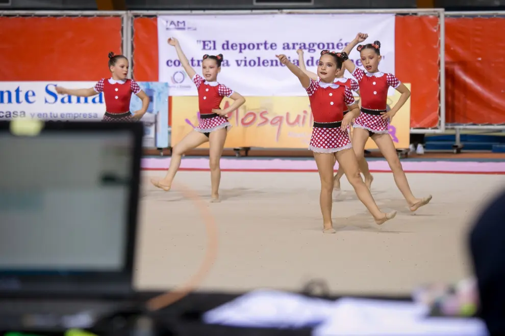 Fase Final del XXIII Campeonato de Aragón de Promoción de Gimnasia Rítmica en el Palacio de los Deportes de Zaragoza.