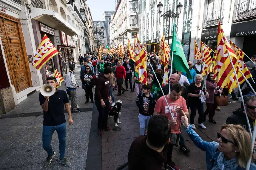 Manifestación en Zaragoza por el Día del Trabajador