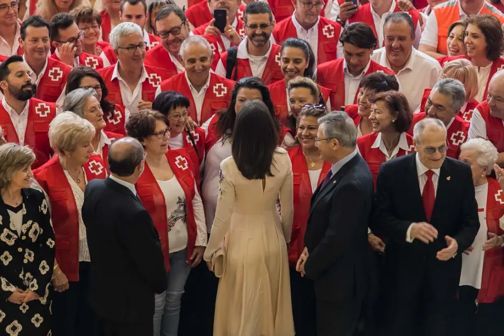 La reina Letizia preside en Zaragoza el acto central del Día Mundial de Cruz Roja