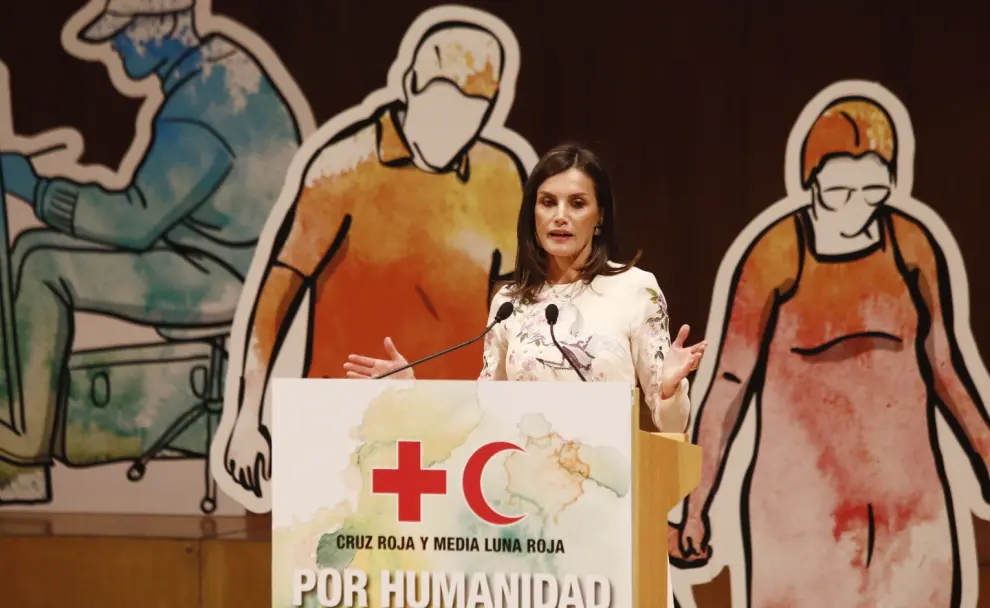 La reina Letizia preside en Zaragoza el acto central del Dïa Mundial de la Cruz Roja