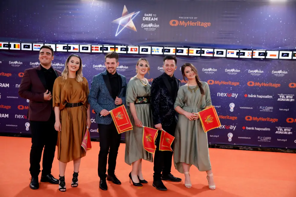 Contestants Lake Malawi of the Czech Republic pose on the "Orange Carpet" during the opening ceremony of the 2019 Eurovision Song Contest in Tel Aviv, Israel May 12, 2019. REUTERS/Amir Cohen [[[REUTERS VOCENTO]]] MUSIC-EUROVISION/ISRAEL-ORANGE CARPET