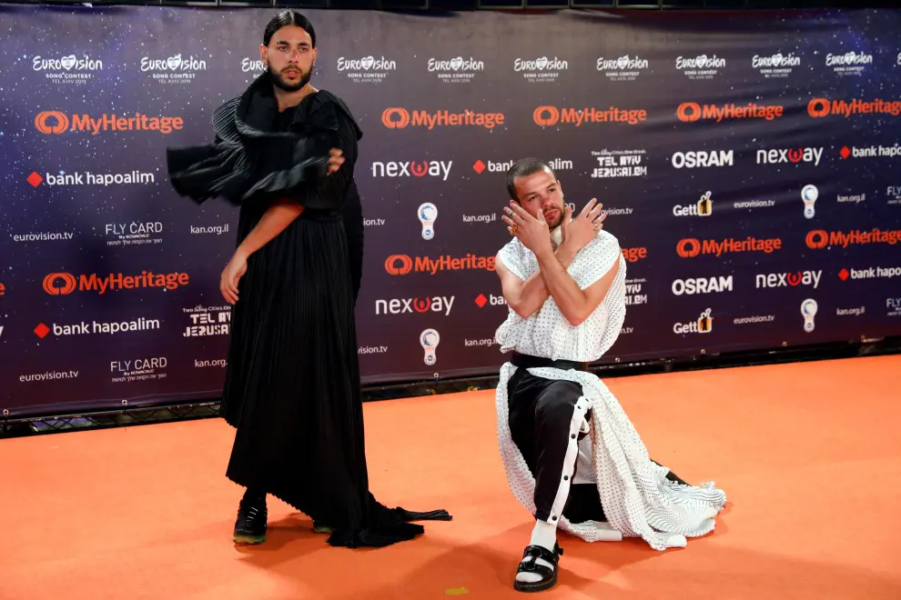 Contestants ZENA of Belarus pose on the "Orange Carpet" during the opening ceremony of the 2019 Eurovision Song Contest in Tel Aviv, Israel May 12, 2019. REUTERS/Amir Cohen [[[REUTERS VOCENTO]]] MUSIC-EUROVISION/ISRAEL-ORANGE CARPET