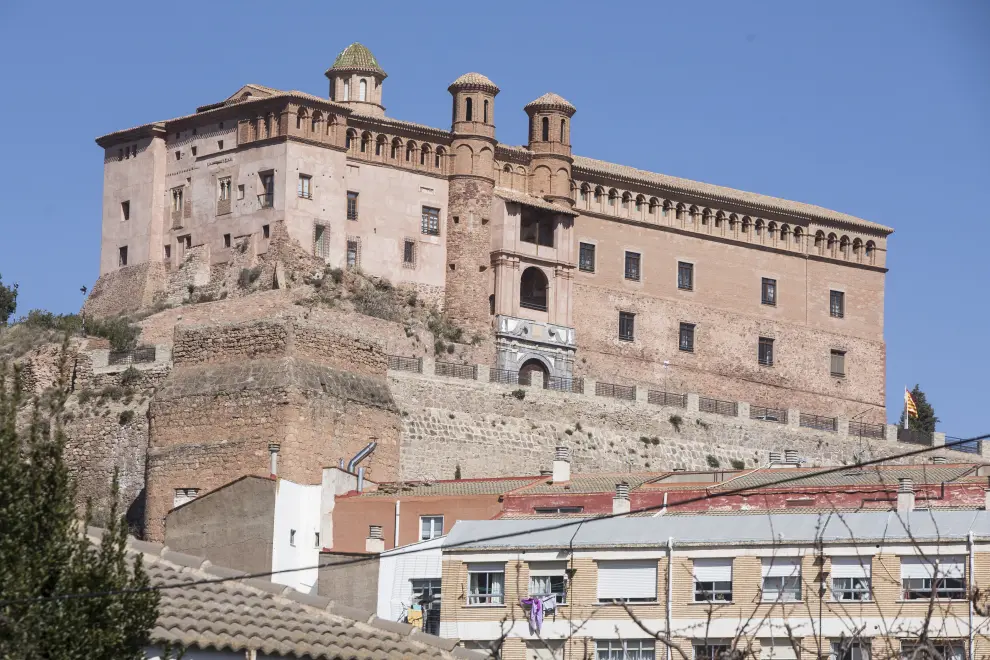 Vista del Castillo del Papa Luna de Illueca.
