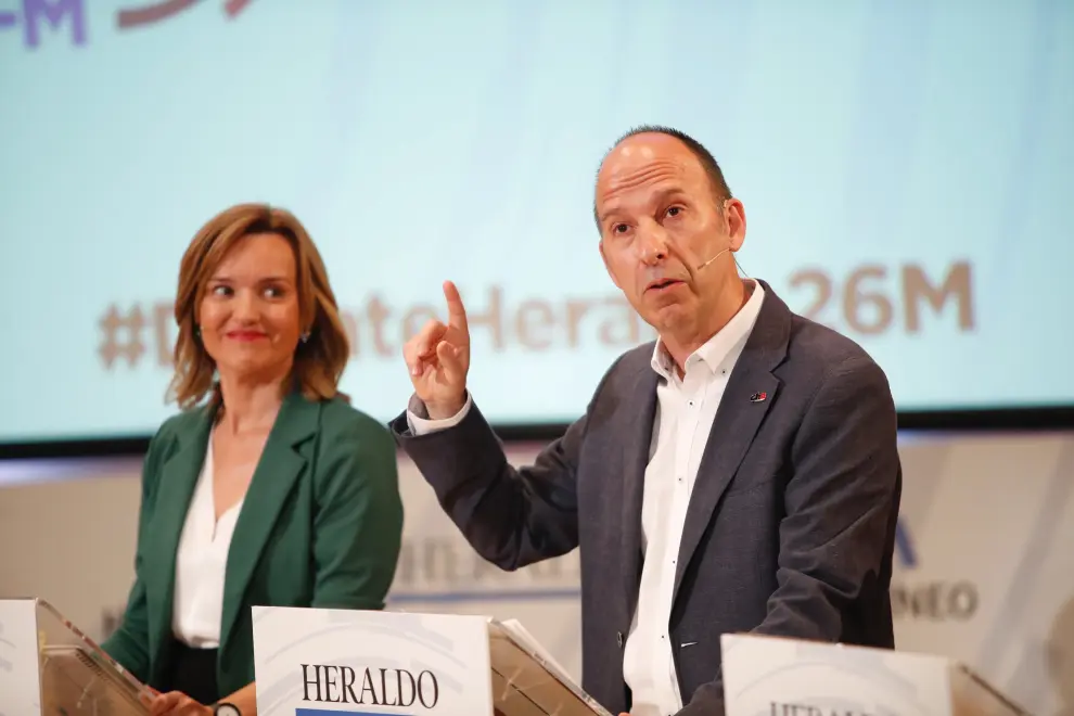 Carmelo Asensio, candidato de CHA al Ayuntamiento de Zaragoza.