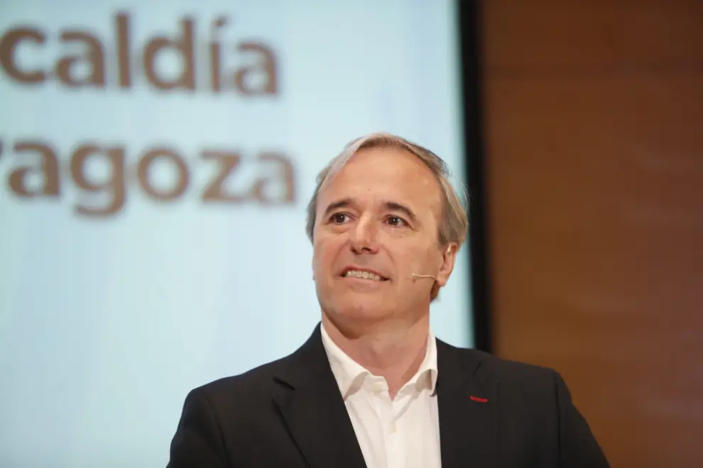 Jorge Azcón, candidato del PP al Ayuntamiento de Zaragoza.