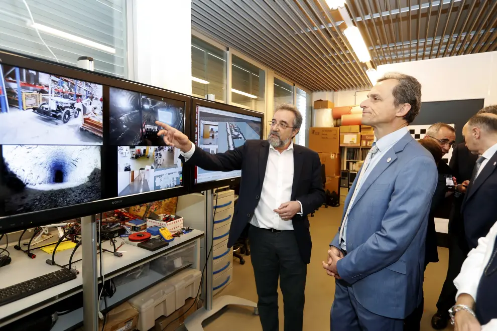 El ministro de Ciencia ha estado este miércoles en Zaragoza para visitar las instalaciones I3A.