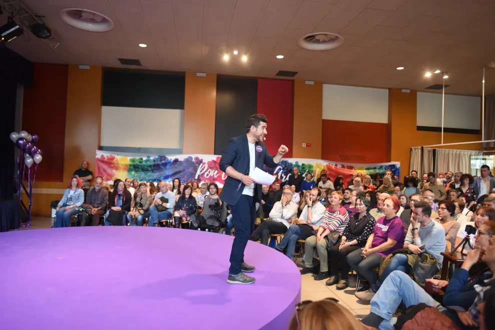 Mitin de Podemos en Zaragoza