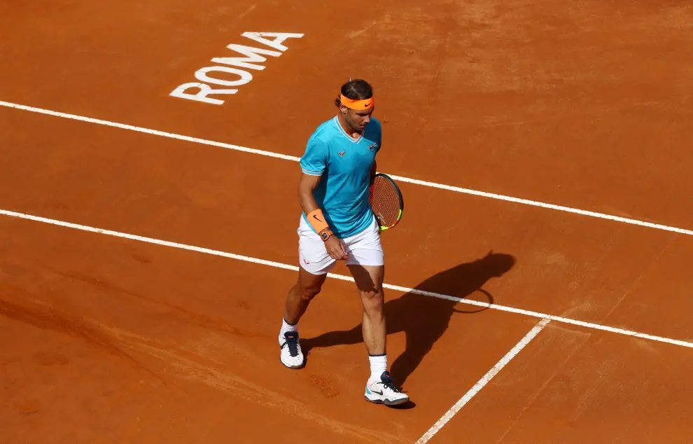 Tennis - ATP 1000 - Italian Open - Foro Italico, Rome, Italy - May 19, 2019   Spain's Rafael Nadal in action during the final against Serbia's Novak Djokovic   REUTERS/Matteo Ciambelli [[[REUTERS VOCENTO]]] TENNIS-ROME/