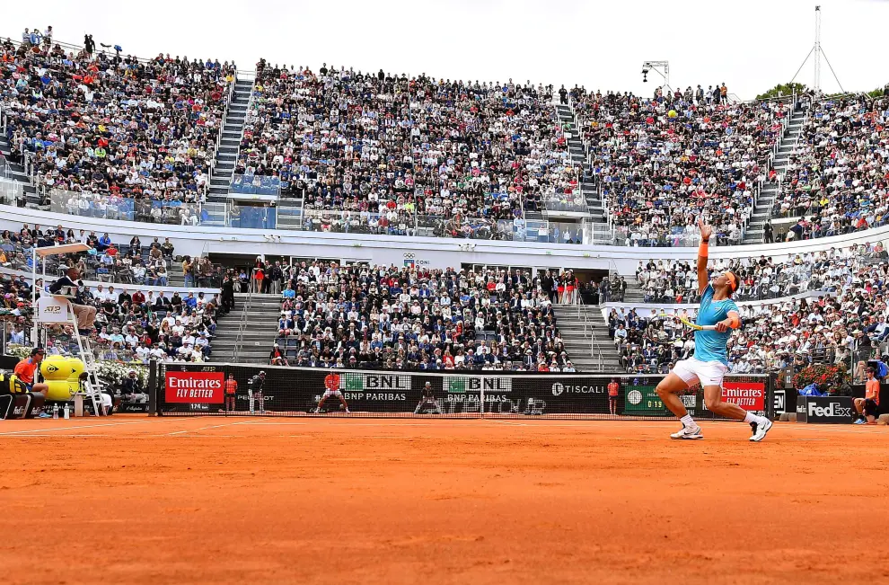 Tennis - ATP 1000 - Italian Open - Foro Italico, Rome, Italy - May 19, 2019   General view during the final between Serbia's Novak Djokovic and Spain's Rafael Nadal   REUTERS/Matteo Ciambelli [[[REUTERS VOCENTO]]] TENNIS-ROME/