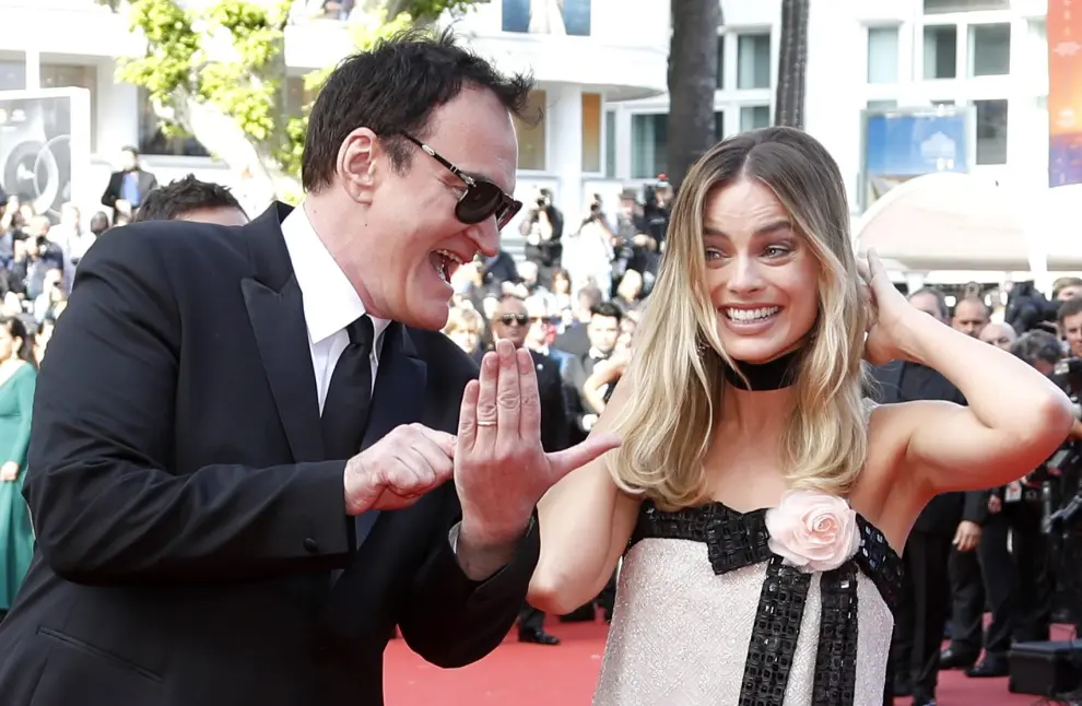 Tarabtino y Margot Robbie, en Cannes