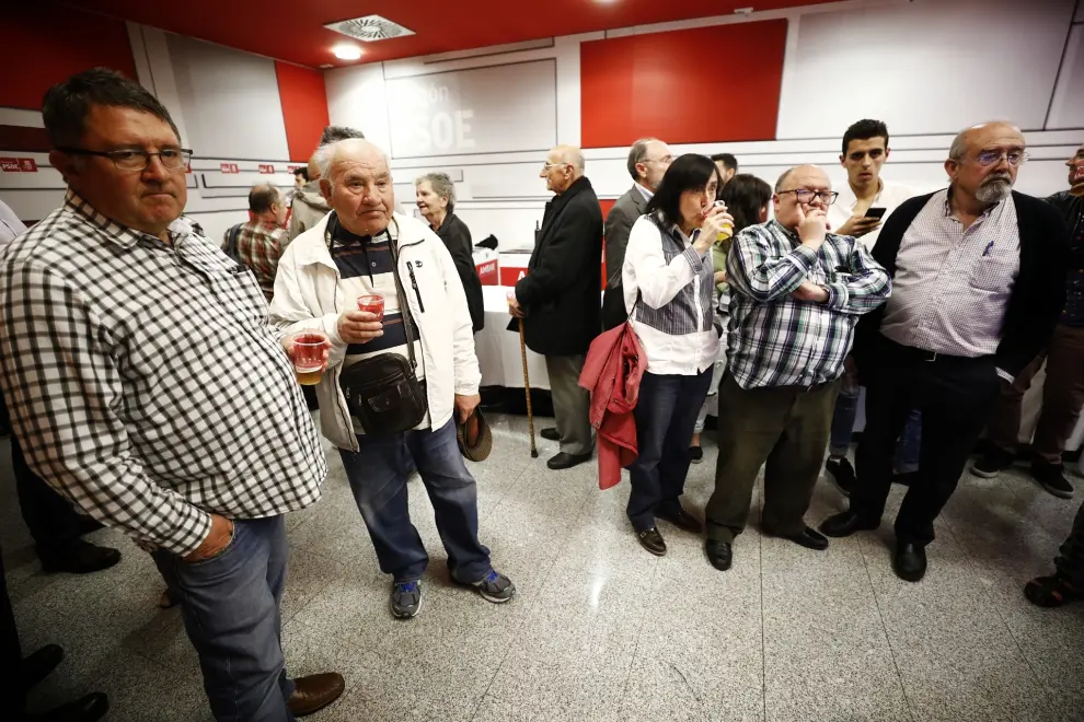 Resultados de las elecciones en Aragón 2019, en imágenes. PSOE