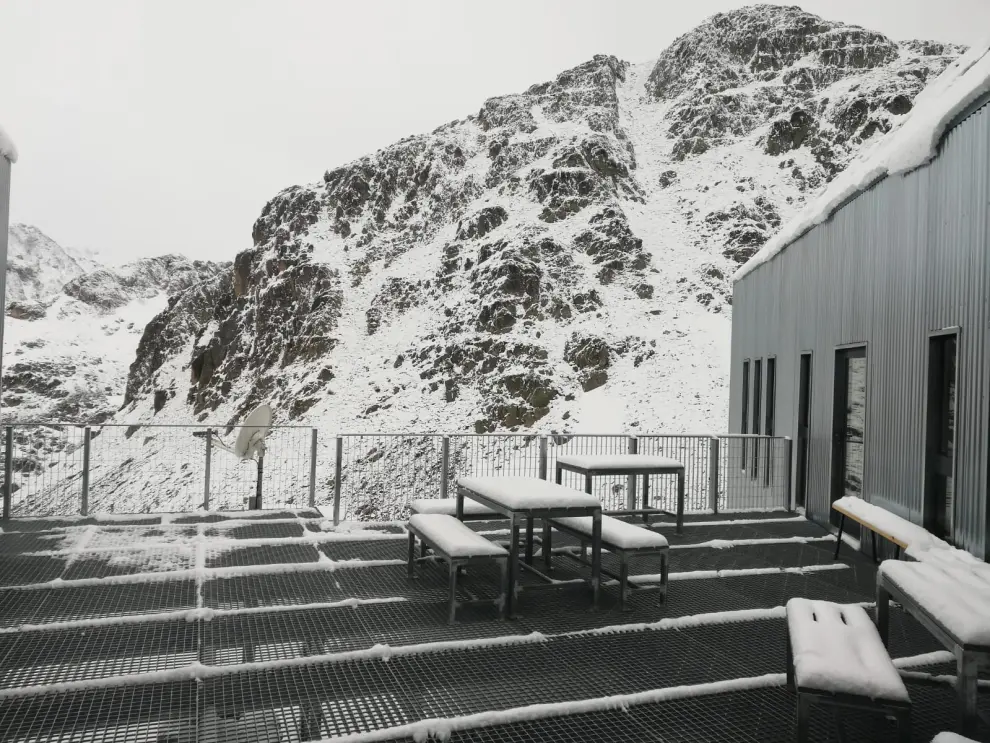Imágenes de la nevada caída en el Pirineo el '41 de mayo'.
